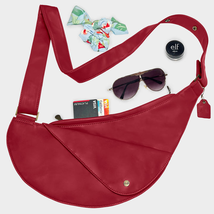 Kwagala Faux Leather Half Sash Bag