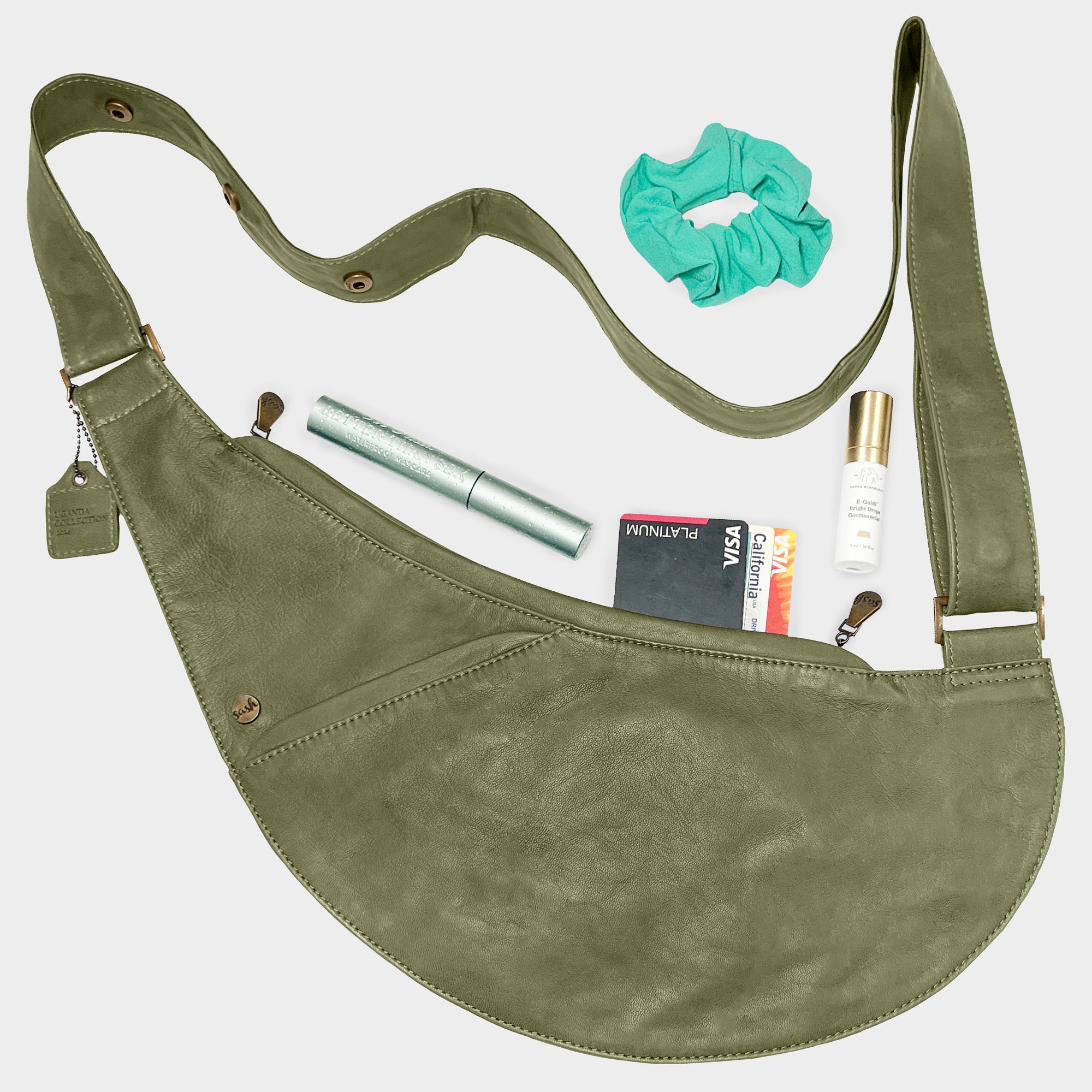 Mukisa Leather Half Sash – Sash Bag