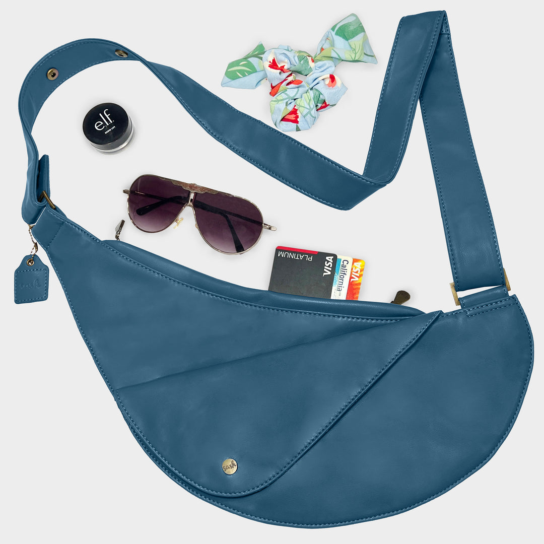Mulunji Faux Leather Half Sash Bag