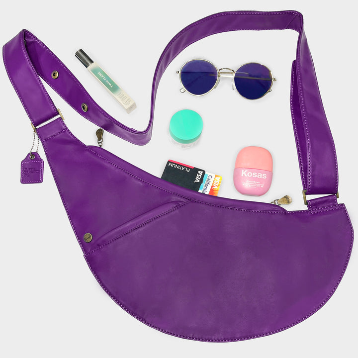 Suubi Faux Leather Half Sash Bag