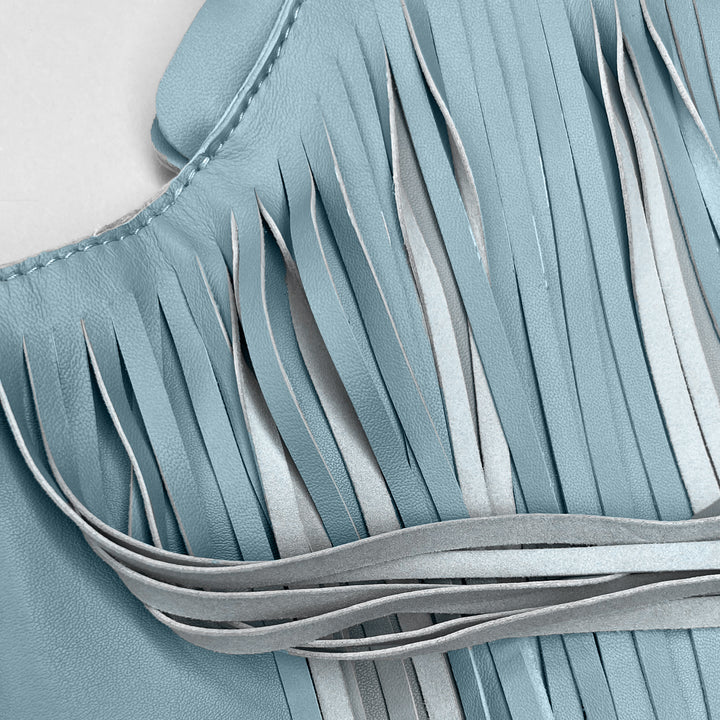 Angel Falls Fringe Leather Sash Bag