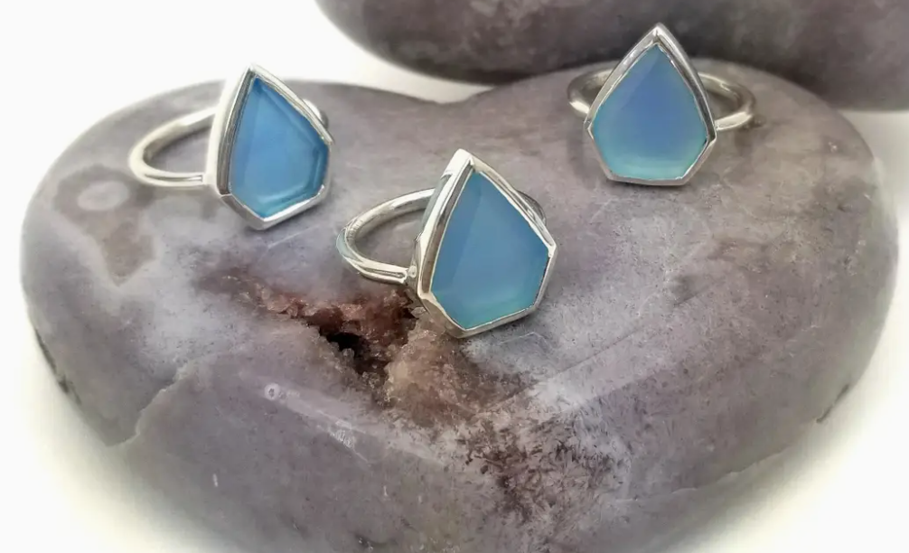 Blue Arrowhead Ring