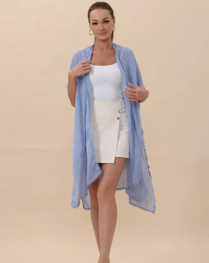 Crochet Trim Kimono