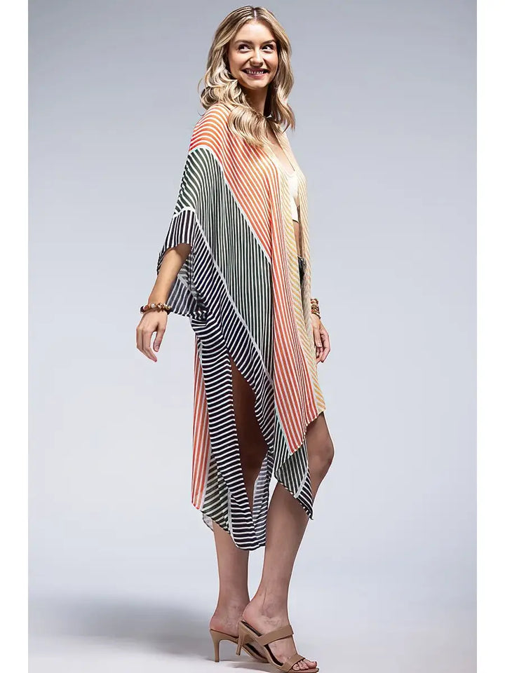 Sunset Stripe Kimono