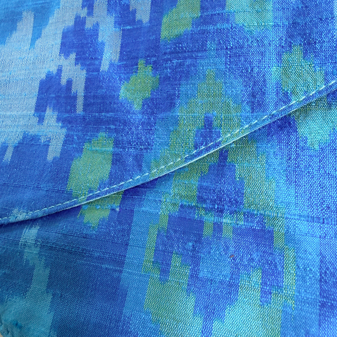 Susan Silk Ikat Half Sash Bag w/Leather (pre-order)