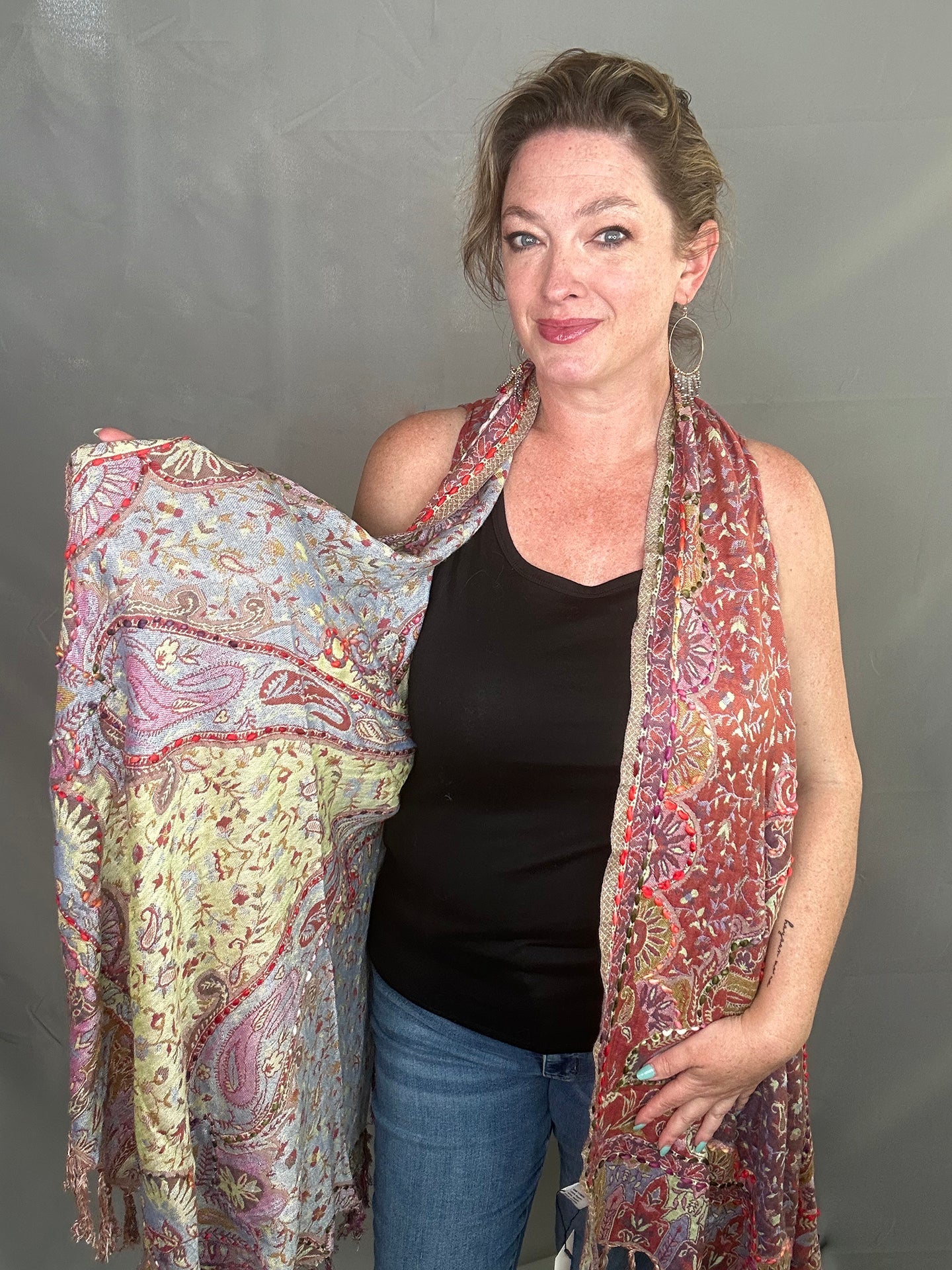 Amerie Embroidered Vest – Sash Bag