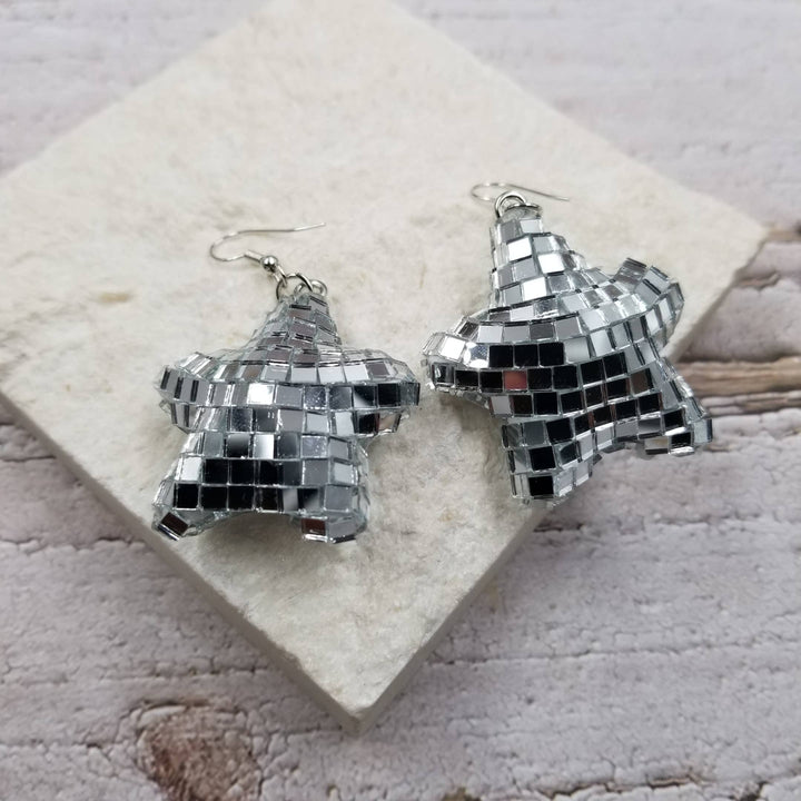 Sparkling Star Disco Earrings