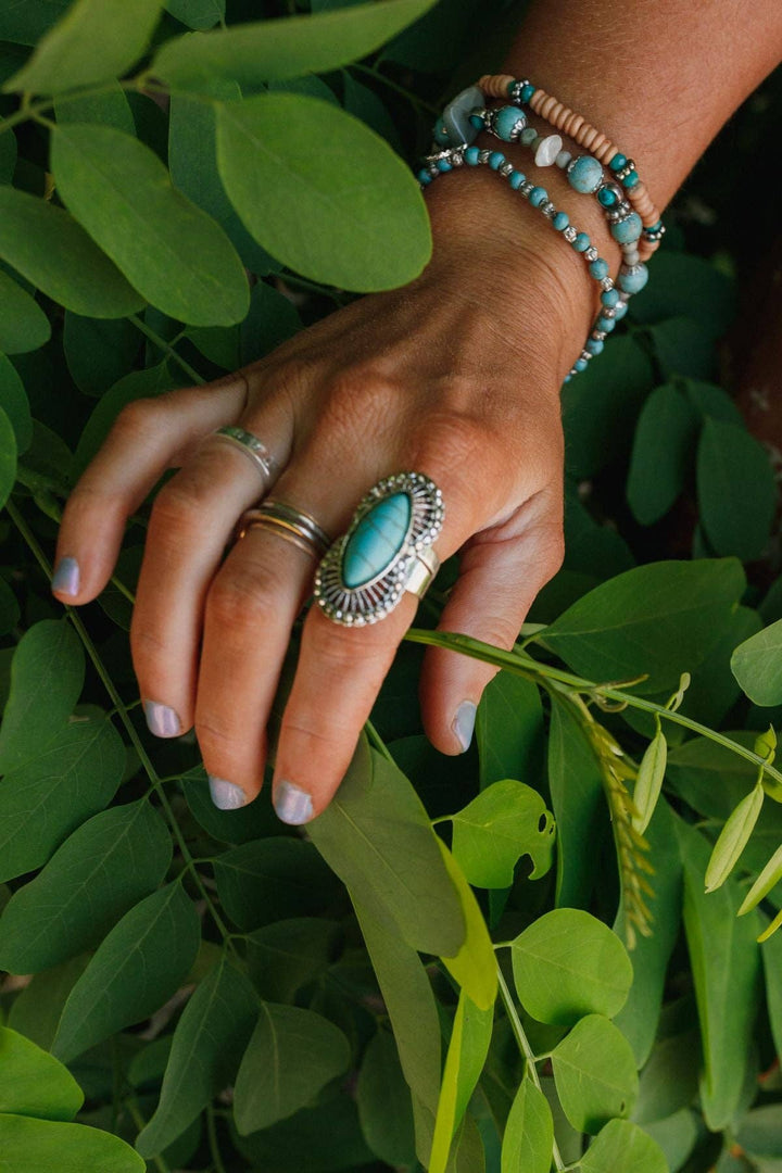 Go West Turquoise Ring - Silver