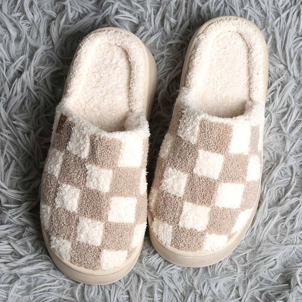 Checkered Slippers