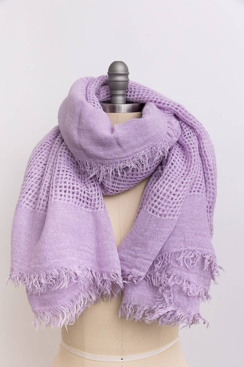 🍂 Cozy Chic: Open Weave Square Scarf in 5 Colors!