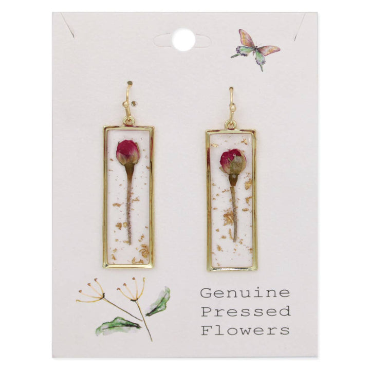 Sweet Pink Flower Earrings