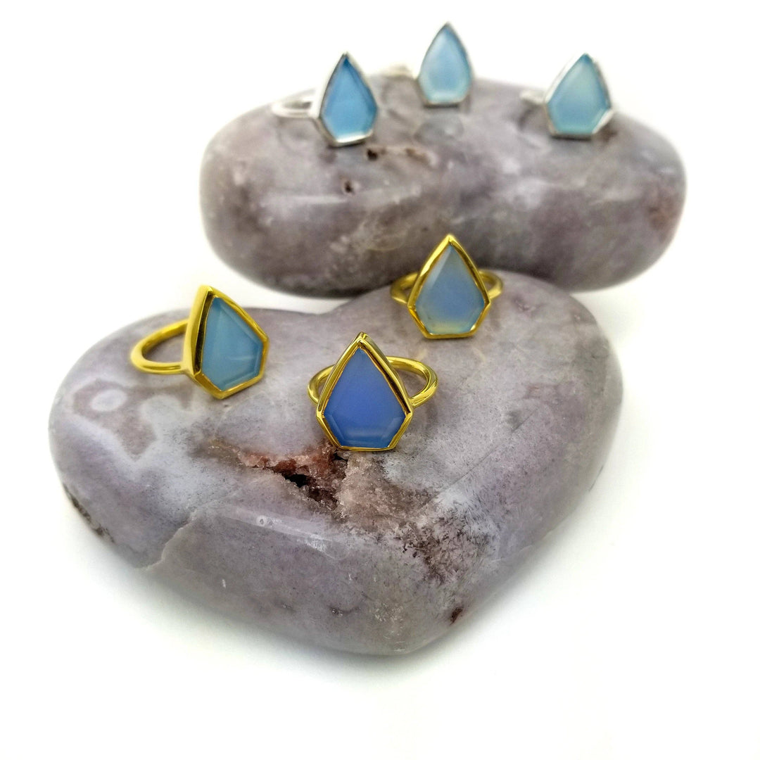 Blue Arrowhead Ring