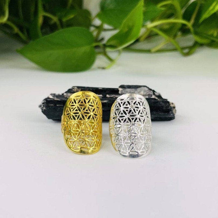 Crystal Flower of Life Ring