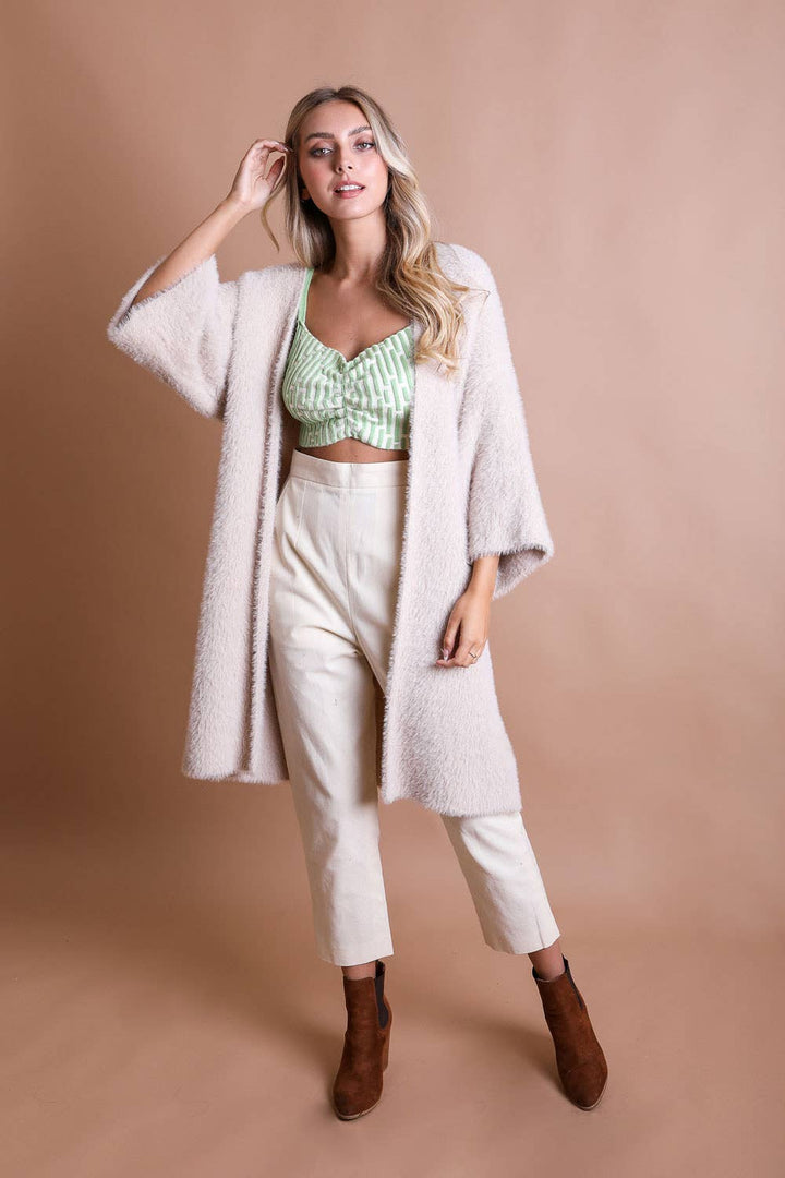 Luxe Winter Faux Mohair Knit Cardigan - Winter 2026 🧡