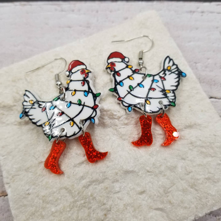 Drunk Rooster Earrings