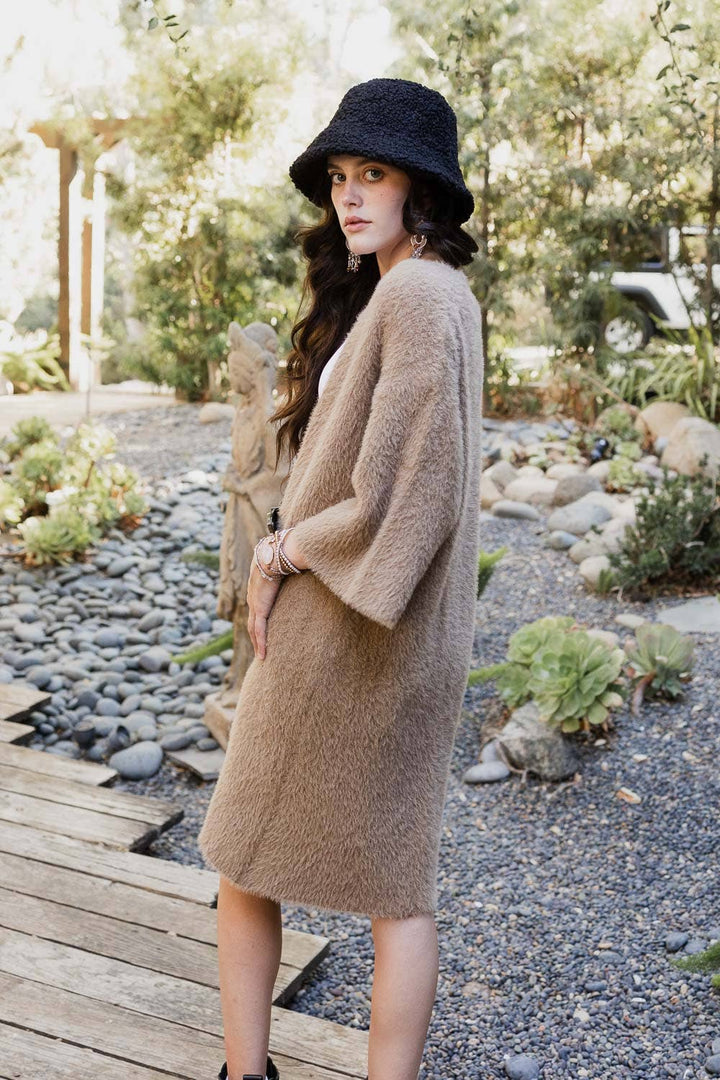 Luxe Winter Faux Mohair Knit Cardigan - Winter 2026 🧡