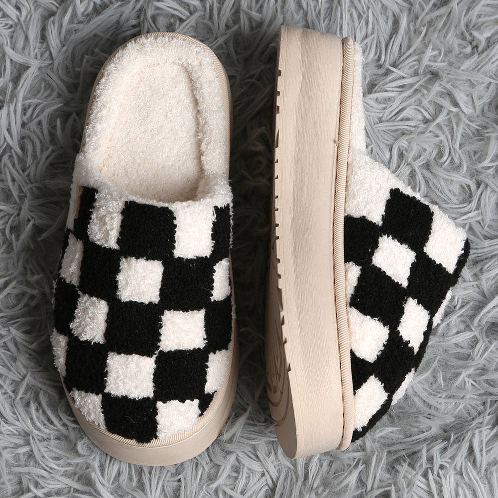 Checkered Slippers