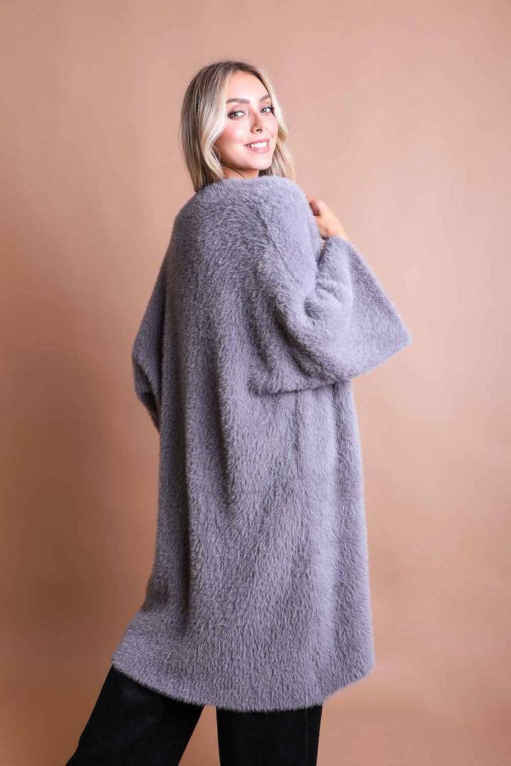 Luxe Winter Faux Mohair Knit Cardigan - Winter 2026 🧡