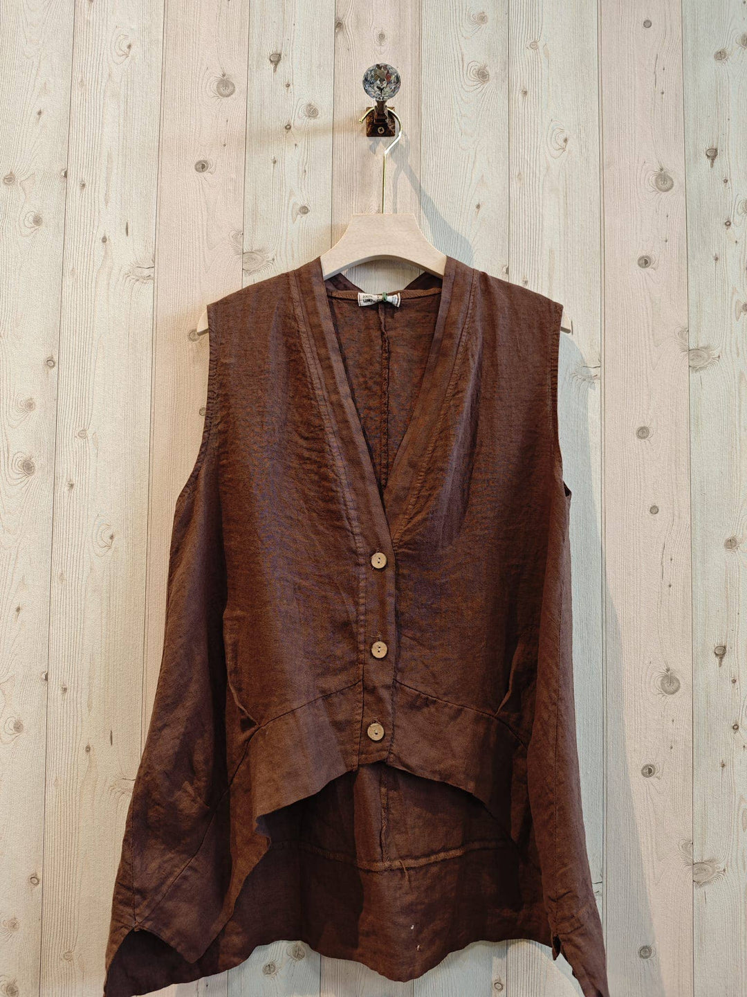 Sleeveless Linen Blouse