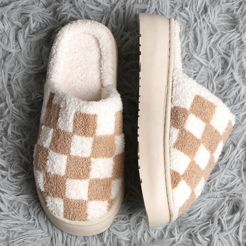Checkered Slippers