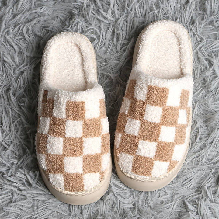 Checkered Slippers