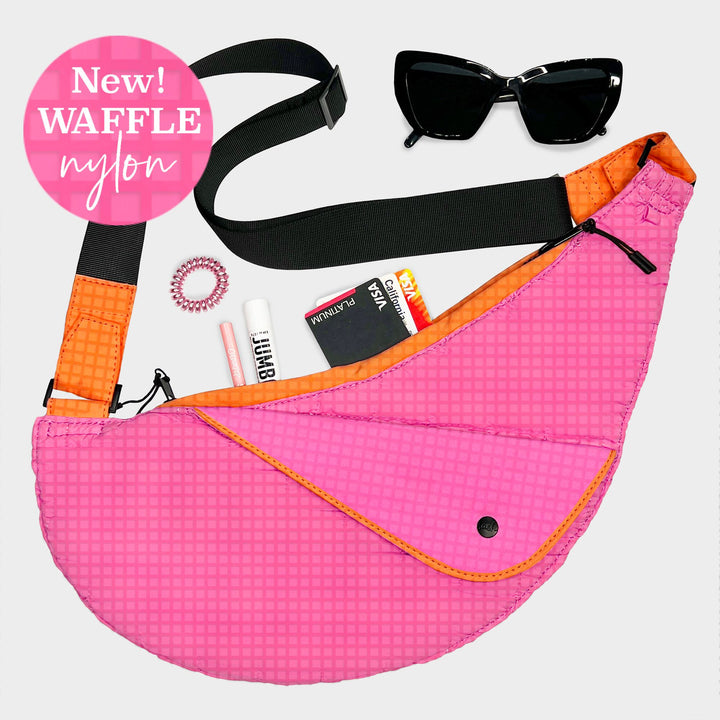 Neon Kiss Nylon Half Sash Bag